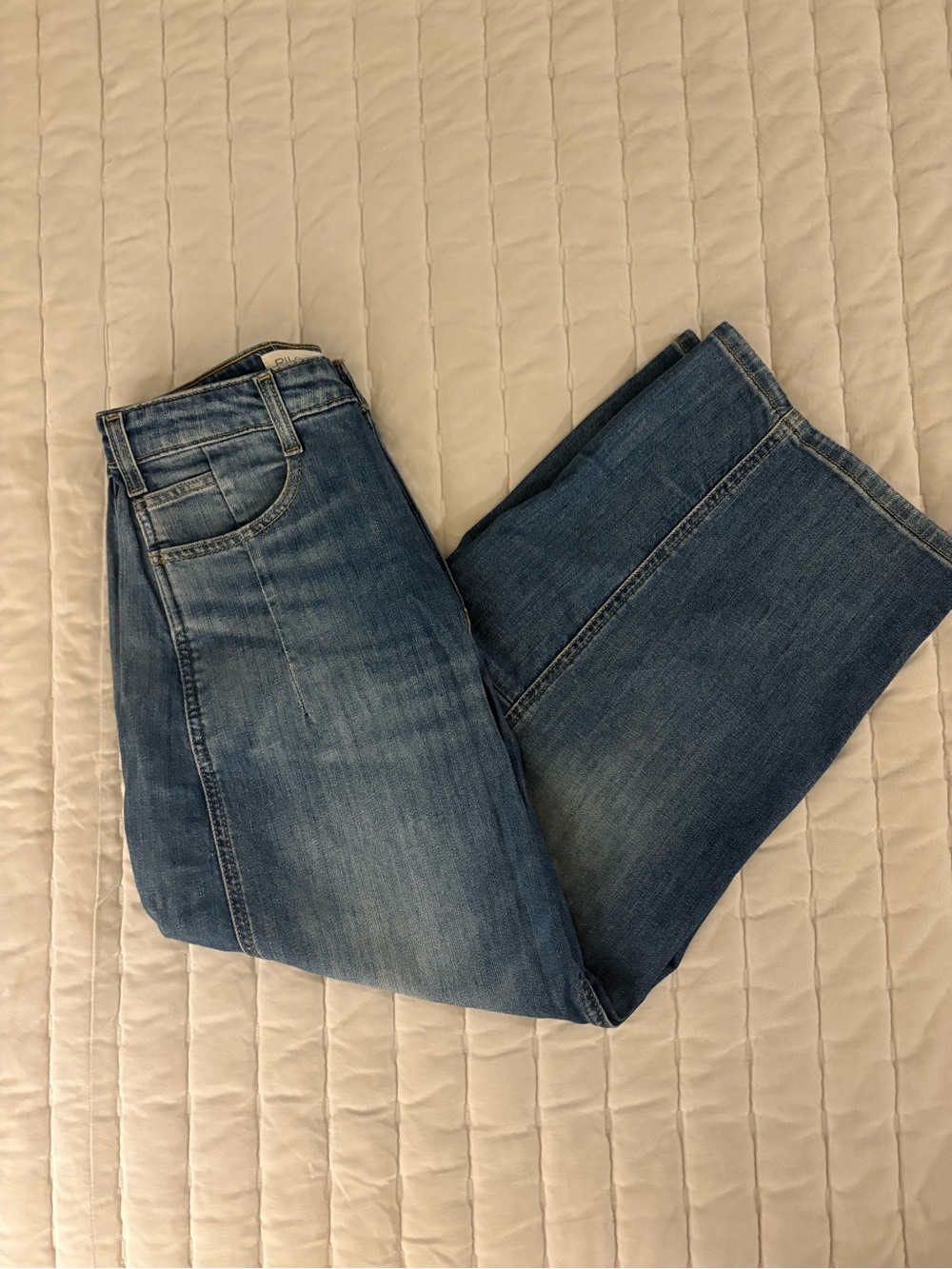 Pilcro Women’s Washed Blue Flare Jeans